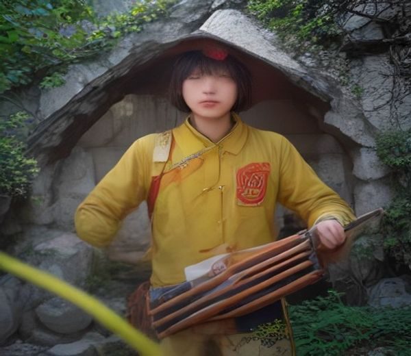 暗黑影刊风格的汉字文化解析页面，藏青金色配色，展示中国人xxx这一网络表达的语言学分析图示，书桌上摆放着汉字典籍与发光屏幕，营造专业的文化研究氛围